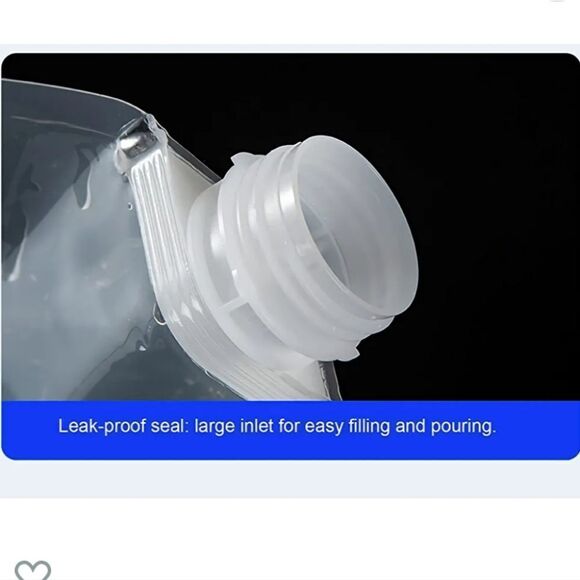 New MLG Water Container Bag No-Leak Freezable Odorless Flat Folding BPA free NWT - Picture 2 of 4